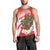 Indonesia Men Tank Top Javan Hawk Eagle Melati Flower - Wonder Print Shop