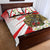 Indonesia Quilt Bed Set Javan Hawk Eagle Melati Flower - Wonder Print Shop