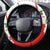 Indonesia Steering Wheel Cover Javan Hawk Eagle Melati Flower - Wonder Print Shop