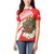 Indonesia Women Polo Shirt Javan Hawk Eagle Melati Flower - Wonder Print Shop