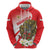 Indonesia Zip Hoodie Javan Hawk Eagle Melati Flower - Wonder Print Shop