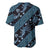 Indonesia Batik Pattern Baseball Jersey Blue Version - Wonder Print Shop