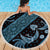 Indonesia Batik Pattern Beach Blanket Blue Version - Wonder Print Shop