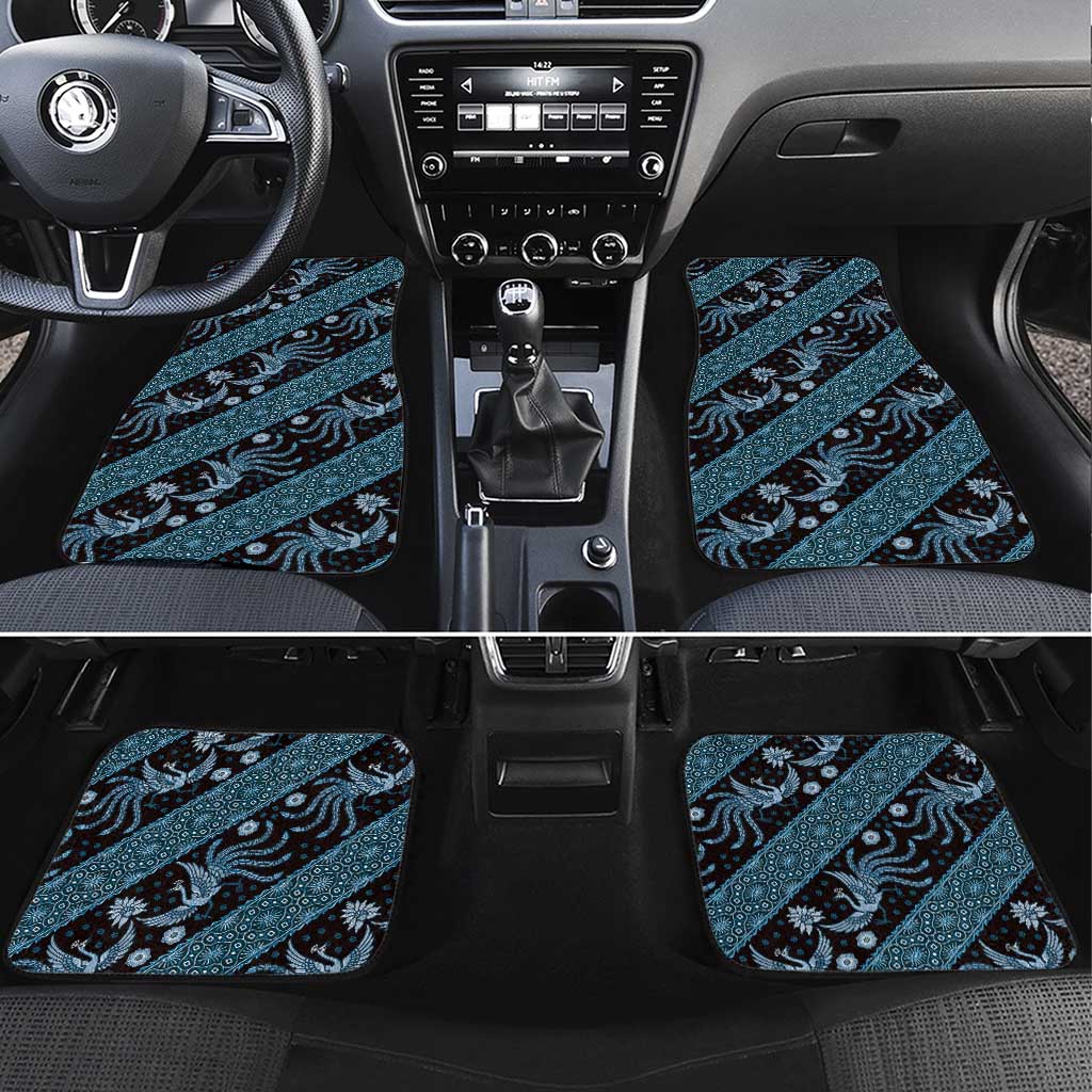 Indonesia Batik Pattern Car Mats Blue Version - Wonder Print Shop