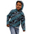 Indonesia Batik Pattern Kid Hoodie Blue Version - Wonder Print Shop