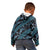 Indonesia Batik Pattern Kid Hoodie Blue Version - Wonder Print Shop