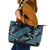 Indonesia Batik Pattern Leather Tote Bag Blue Version - Wonder Print Shop