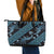 Indonesia Batik Pattern Leather Tote Bag Blue Version - Wonder Print Shop