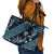 Indonesia Batik Pattern Leather Tote Bag Blue Version - Wonder Print Shop