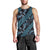 Indonesia Batik Pattern Men Tank Top Blue Version - Wonder Print Shop