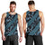 Indonesia Batik Pattern Men Tank Top Blue Version - Wonder Print Shop