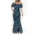 Indonesia Batik Pattern Mermaid Dress Blue Version - Wonder Print Shop