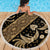 Indonesia Batik Pattern Beach Blanket Gold Version - Wonder Print Shop