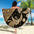 Indonesia Batik Pattern Beach Blanket Gold Version - Wonder Print Shop