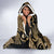 Indonesia Batik Pattern Hooded Blanket Gold Version