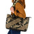 Indonesia Batik Pattern Leather Tote Bag Gold Version - Wonder Print Shop