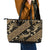 Indonesia Batik Pattern Leather Tote Bag Gold Version - Wonder Print Shop