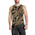 Indonesia Batik Pattern Men Tank Top Gold Version - Wonder Print Shop