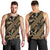 Indonesia Batik Pattern Men Tank Top Gold Version - Wonder Print Shop