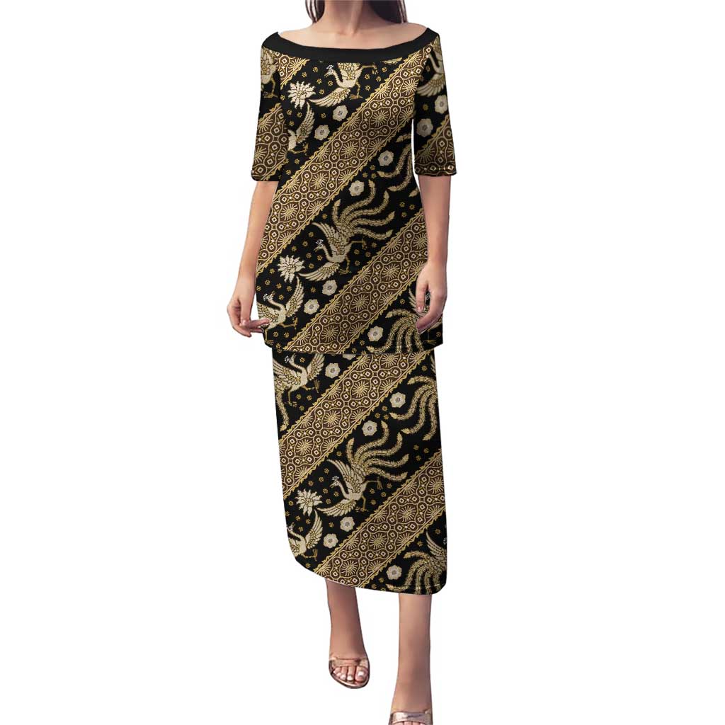 Indonesia Batik Pattern Puletasi Gold Version - Wonder Print Shop