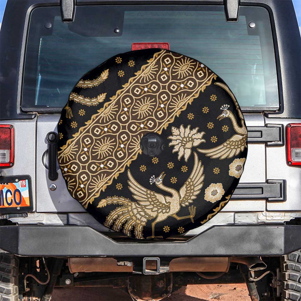 Indonesia Batik Pattern Spare Tire Cover Gold Version - Wonder Print Shop