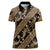 Indonesia Batik Pattern Women Polo Shirt Gold Version - Wonder Print Shop