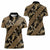 Indonesia Batik Pattern Women Polo Shirt Gold Version - Wonder Print Shop