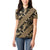 Indonesia Batik Pattern Women Polo Shirt Gold Version - Wonder Print Shop