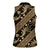 Indonesia Batik Pattern Women Sleeveless Polo Shirt Gold Version - Wonder Print Shop