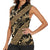 Indonesia Batik Pattern Women Sleeveless Polo Shirt Gold Version - Wonder Print Shop