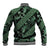 Indonesia Batik Pattern Baseball Jacket Green Version - Wonder Print Shop