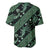 Indonesia Batik Pattern Baseball Jersey Green Version - Wonder Print Shop