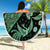 Indonesia Batik Pattern Beach Blanket Green Version - Wonder Print Shop