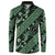 Indonesia Batik Pattern Button Sweatshirt Green Version - Wonder Print Shop