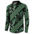 Indonesia Batik Pattern Button Sweatshirt Green Version - Wonder Print Shop