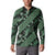 Indonesia Batik Pattern Button Sweatshirt Green Version - Wonder Print Shop