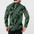 Indonesia Batik Pattern Button Sweatshirt Green Version - Wonder Print Shop