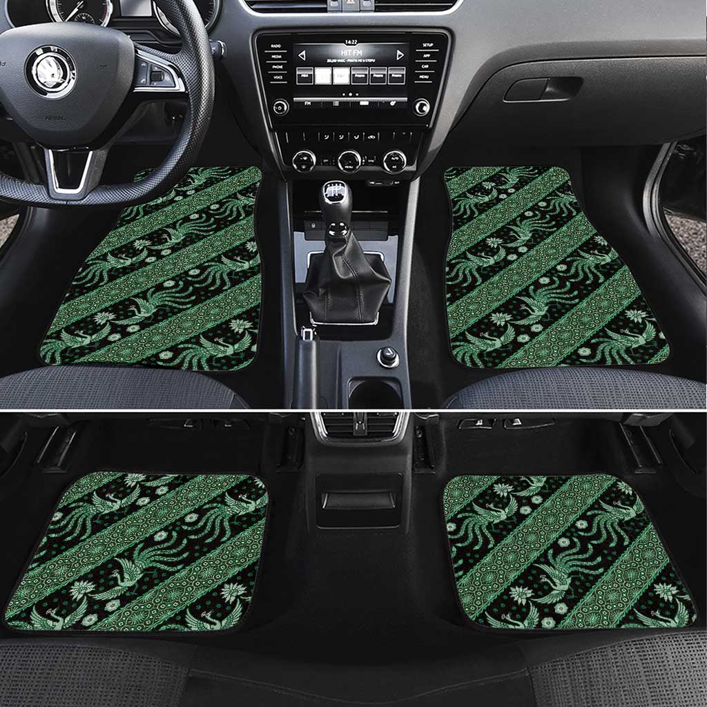 Indonesia Batik Pattern Car Mats Green Version - Wonder Print Shop