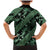 Indonesia Batik Pattern Family Matching Mermaid Dress and Hawaiian Shirt Green Version - Wonder Print Shop