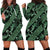 Indonesia Batik Pattern Hoodie Dress Green Version - Wonder Print Shop