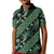 Indonesia Batik Pattern Kid Polo Shirt Green Version - Wonder Print Shop