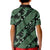 Indonesia Batik Pattern Kid Polo Shirt Green Version - Wonder Print Shop