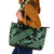 Indonesia Batik Pattern Leather Tote Bag Green Version