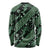 Indonesia Batik Pattern Long Sleeve Shirt Green Version - Wonder Print Shop