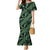 Indonesia Batik Pattern Mermaid Dress Green Version - Wonder Print Shop