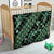 Indonesia Batik Pattern Quilt Green Version