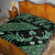 Indonesia Batik Pattern Quilt Bed Set Green Version - Wonder Print Shop