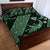 Indonesia Batik Pattern Quilt Bed Set Green Version - Wonder Print Shop