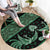 Indonesia Batik Pattern Round Carpet Green Version