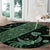 Indonesia Batik Pattern Round Carpet Green Version